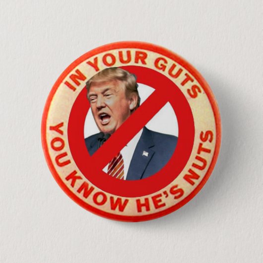 Badge Rond 5 Cm Élection anti-Trump Pin 2020 (Devant)