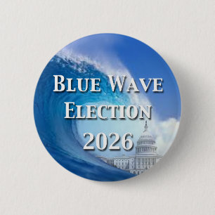Badge Rond 5 Cm Élection de la vague bleue 2026