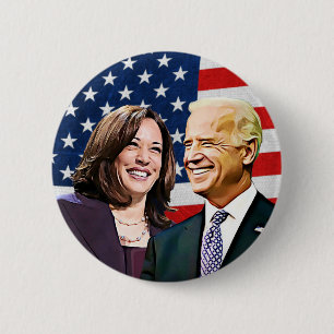 Badge Rond 5 Cm Élection du président Biden et du vice-président H