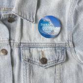 Badge Rond 5 Cm Élection du tsunami bleu 2024 (En situation)