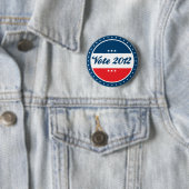 Badge Rond 5 Cm Élection du vote de 2012 (En situation)