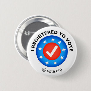 Badge Rond 5 Cm Elections américaines : "Je me suis inscrit pour
