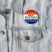 Badge Rond 5 Cm Élections spéciales (En situation)