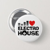 Badge Rond 5 Cm Electro House (Devant & derrière)