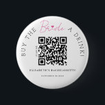 Badge Rond 5 Cm Elegance Acheter L'Épouse Un Bouton Code QR Boisso<br><div class="desc">Design moderne et élégant imprimé Elégance Acheter The Bride A Drink QR Code bouton qui peut être customisé avec votre texte. Cliquez sur le bouton "Customiser" et utilisez notre outil de conception pour modifier ce modèle. Découvrez le magasin Graphic Art Design pour d'autres produits qui correspondent à ce design !...</div>