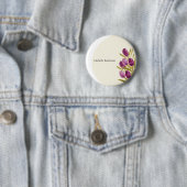 Badge Rond 5 Cm Elégant Aquarelle Tulipe Fleurs (En situation)