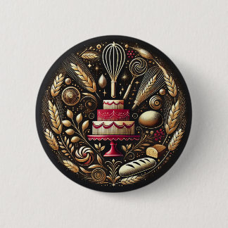 Badge Rond 5 Cm Élégant Baker élégant