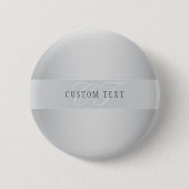 Badge Rond 5 Cm Élégant écriture de script de monogramme modifiabl (Devant)