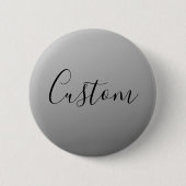 Badge Rond 5 Cm Élégant script moderne modifiable écriture de text (Devant)