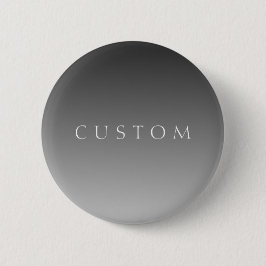 Badge Rond 5 Cm Élégant texte sur simple moderne gris ombre dégrad (Devant)