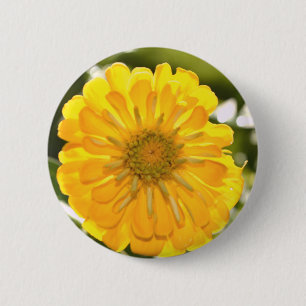 Badge Rond 5 Cm Élégante marguerite fleurie jaune