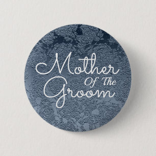 Badge Rond 5 Cm Elégante Mère Bleue Dusty De La Salle