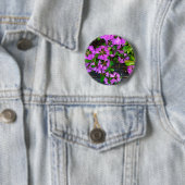 Badge Rond 5 Cm Elégants fleurs roses azalées roses (En situation)