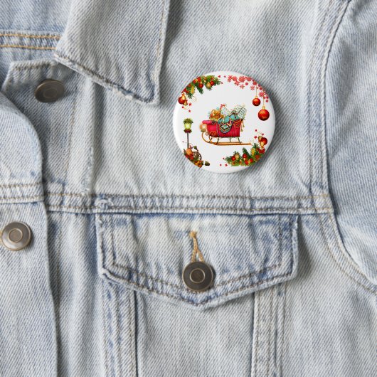 Badge Rond 5 Cm Élément chrétien (En situation)