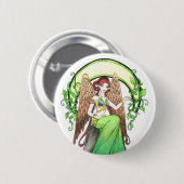 Badge Rond 5 Cm Élément de bouton de Terre (Devant & derrière)