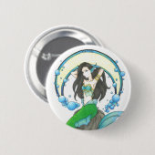 Badge Rond 5 Cm Élément de bouton d'eau (Devant & derrière)