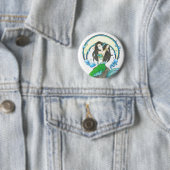 Badge Rond 5 Cm Élément de bouton d'eau (En situation)