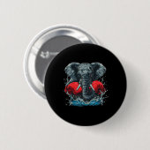 Badge Rond 5 Cm Élément de boxe avec gants de boxe Kickboxing Amus (Devant & derrière)