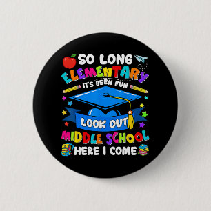 Badge Rond 5 Cm Élémentaire Il a été amusant regarder dehors le co