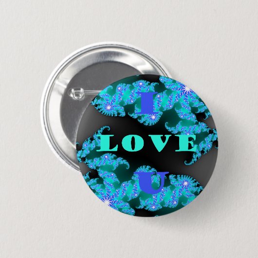 Badge Rond 5 Cm Éléments d'amour cosmique Imprimer (Devant & derrière)