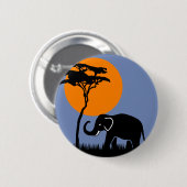 Badge Rond 5 Cm Eléphant (Devant & derrière)