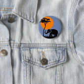Badge Rond 5 Cm Eléphant (En situation)