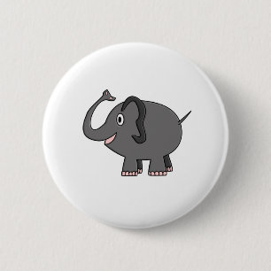 Badge Rond 5 Cm éléphant
