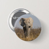 Badge Rond 5 Cm Eléphant (Devant & derrière)