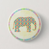 Badge Rond 5 Cm Eléphant (Devant)
