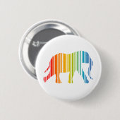 Badge Rond 5 Cm Eléphant avec code barre de couleur (Devant & derrière)