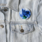 Badge Rond 5 Cm Eléphant avec larme (En situation)