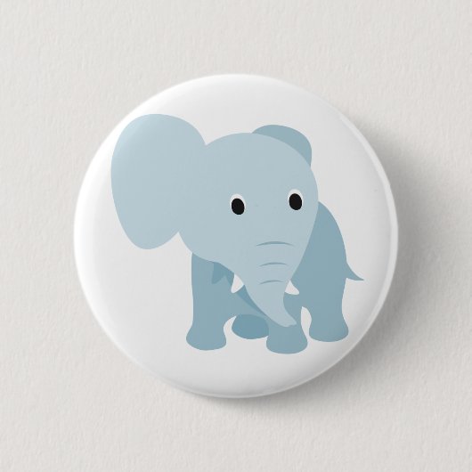 Badge Rond 5 Cm Eléphant Bébé mignon (Devant)
