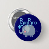 Badge Rond 5 Cm Elephant Big Bro (Devant & derrière)
