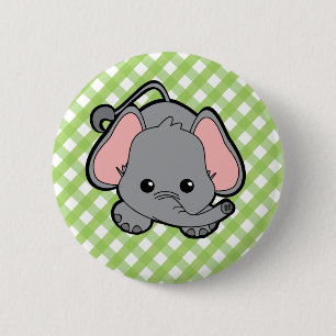 Badge Rond 5 Cm Éléphant Cutie de bébé