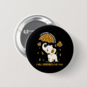 Badge Rond 5 Cm Eléphant de sensibilisation (Devant & derrière)