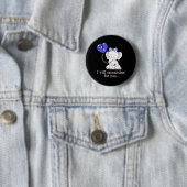 Badge Rond 5 Cm Elephant de sensibilisation à l'hydrocéphalie 1 (En situation)