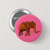 Badge Rond 5 Cm Eléphant d'Halloween (Devant & derrière)