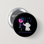 Badge Rond 5 Cm Elephant Suicide Prevention Awareness Ribbon Gif (Devant & derrière)