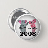 Badge Rond 5 Cm Elephantcandidates (Devant & derrière)