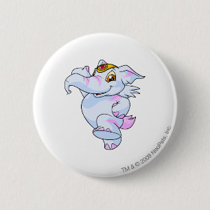 Badge Rond 5 Cm Elephante a barré