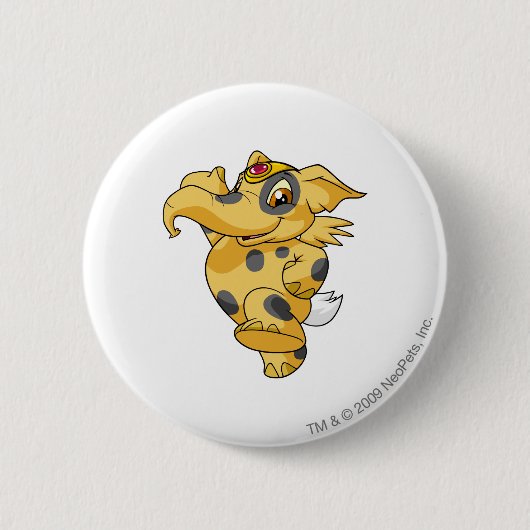 Badge Rond 5 Cm Elephante a repéré (Devant)