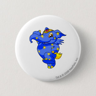 Badge Rond 5 Cm Elephante étoilé