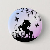 Badge Rond 5 Cm Élevage de l'étalon noir (Devant)