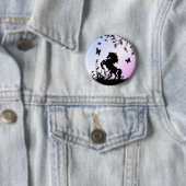 Badge Rond 5 Cm Élevage de l'étalon noir (En situation)