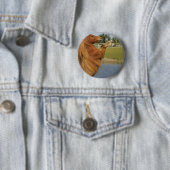 Badge Rond 5 Cm Élevage miniature de cheval (En situation)