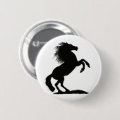 Badge Rond 5 Cm Élevage noir Stallion - (Devant & derrière)