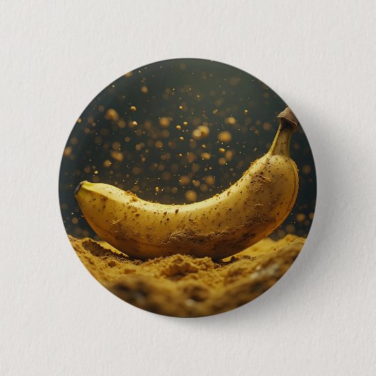Badge Rond 5 Cm Élévation de banane du sol (Devant)