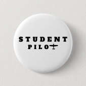 Badge Rond 5 Cm Élève Pilote Simple Avion Aviation personnalisé  (Devant)
