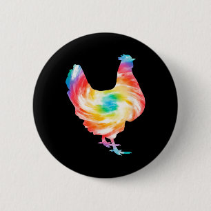 Badge Rond 5 Cm Éleveur de poulets Amateur de poulets Agriculture