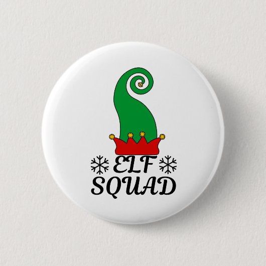 Badge Rond 5 Cm Elf Squad (Devant)